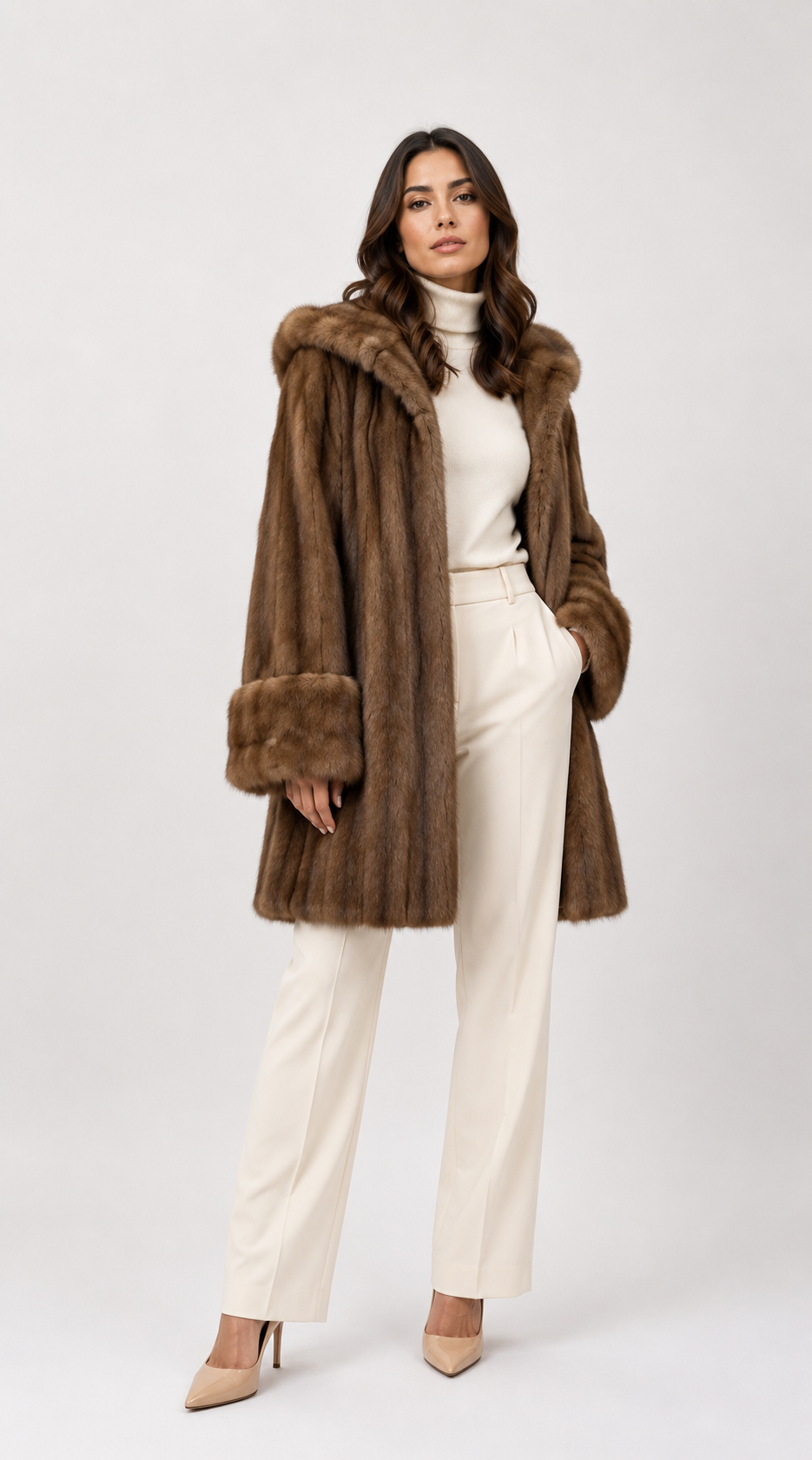 Visone margot cappuccio removibile Luxury