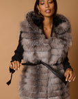 Gilet volpe leonie argento