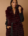 Gilet volpe leonie burgundy