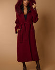 Dianne luxury coat bordeaux