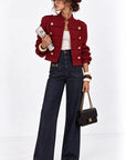 Blazer “finanziera” twid rossa