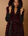 Gilet volpe leonie burgundy