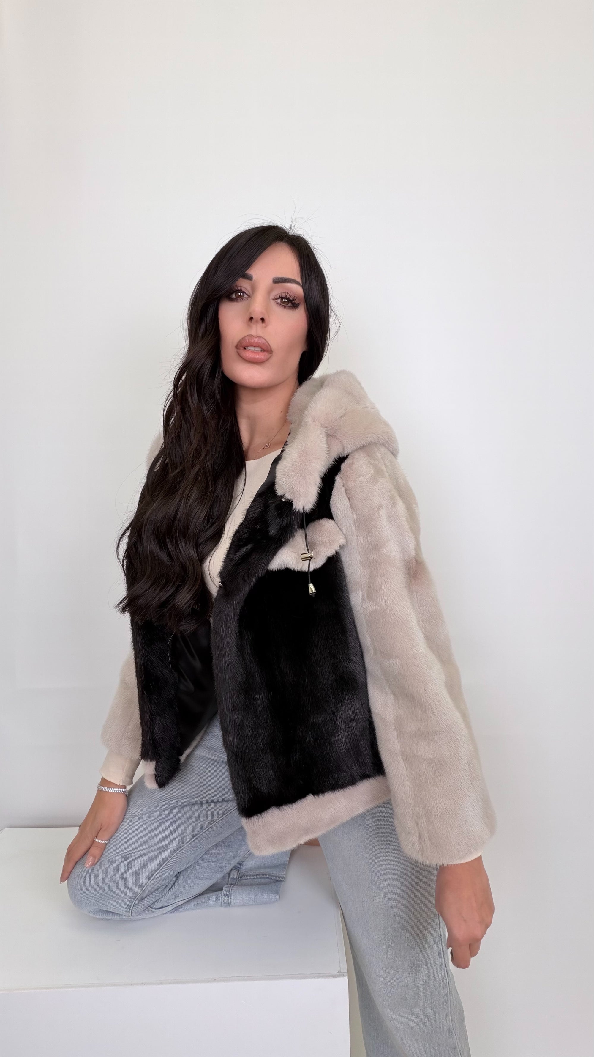 Visone nero e zaffiro luxury