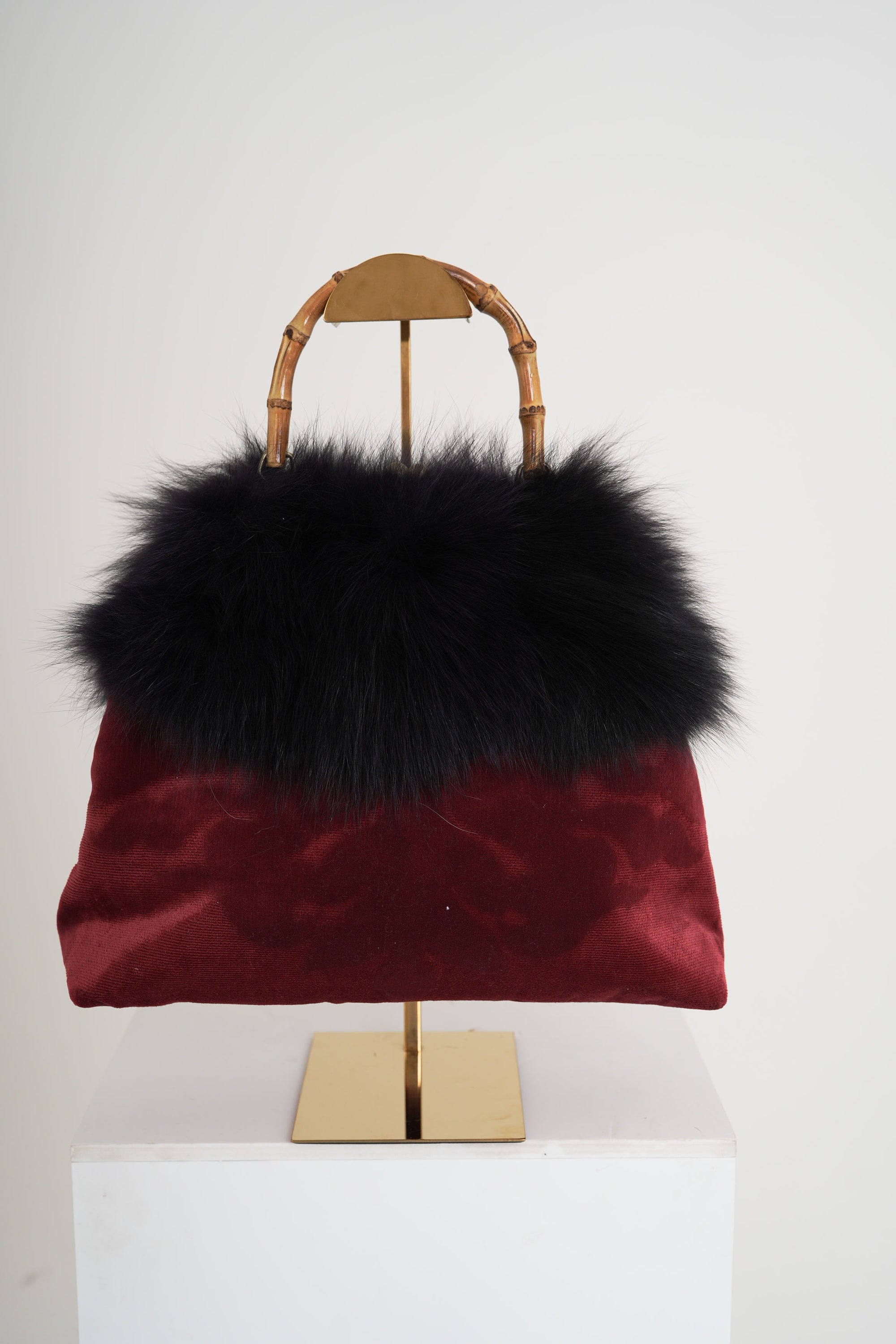 Borsa fatta a mano con volpe