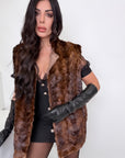 Gilet in visone Camy