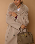 SAVANN Luxury COAT 100% lana beige