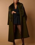 Drama luxury coat green
