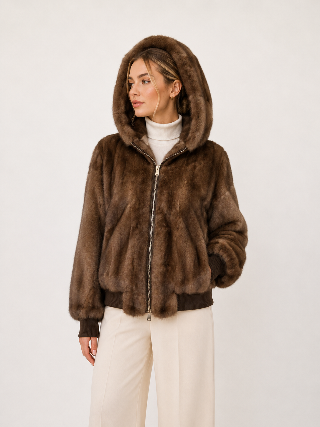 Bomber visone ICONIC Roseline