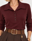 Maglia Polo Sandy bordeaux
