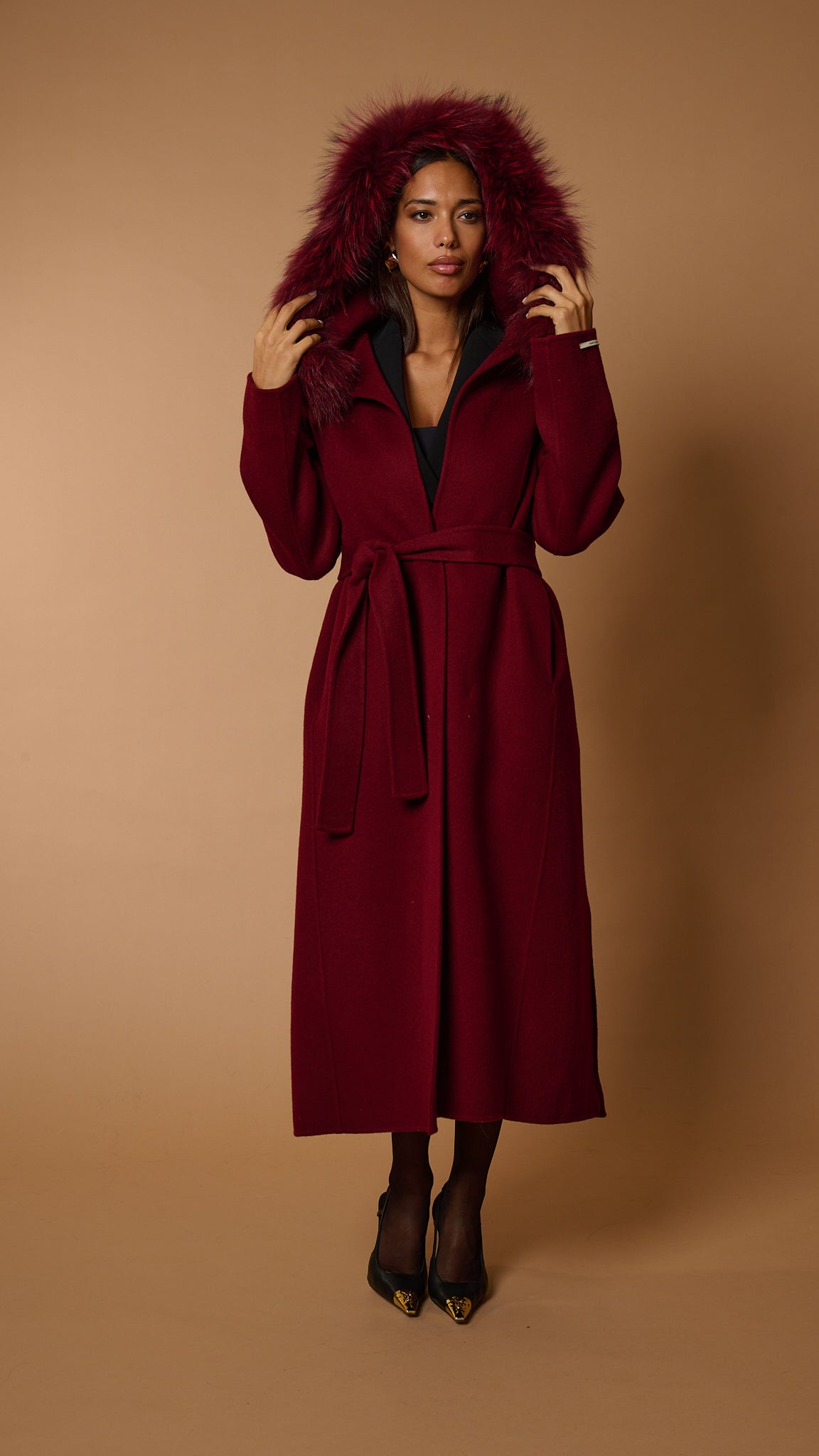 Dianne luxury coat bordeaux