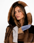 Gilet visone pach Arvelia
