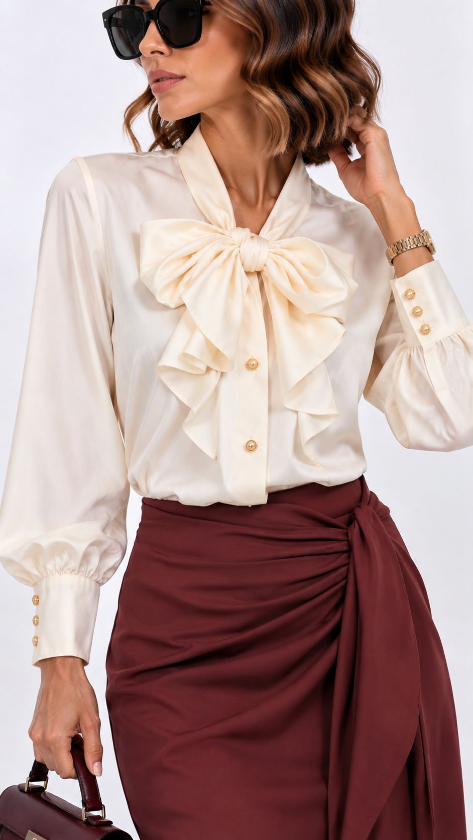 Camicia satin Valentina