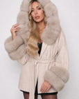 Cappotto Malin in lana e cashmere panna