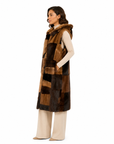 Gilet visone pach  Evelyne Luxury
