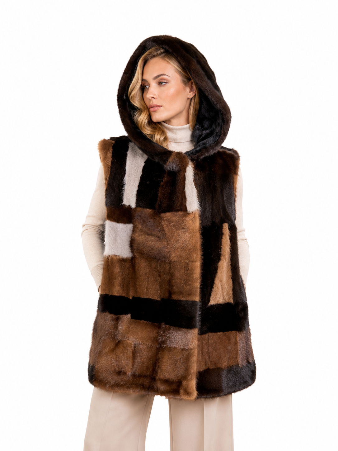 Gilet visone pach Novara