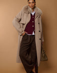 SAVANN Luxury COAT 100% lana beige