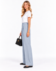 Pantaloni ampi azzurro