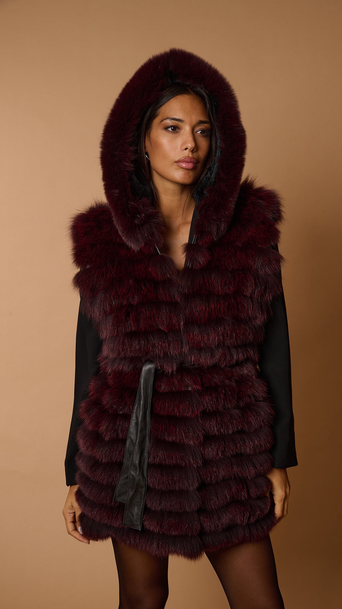 Gilet volpe leonie burgundy