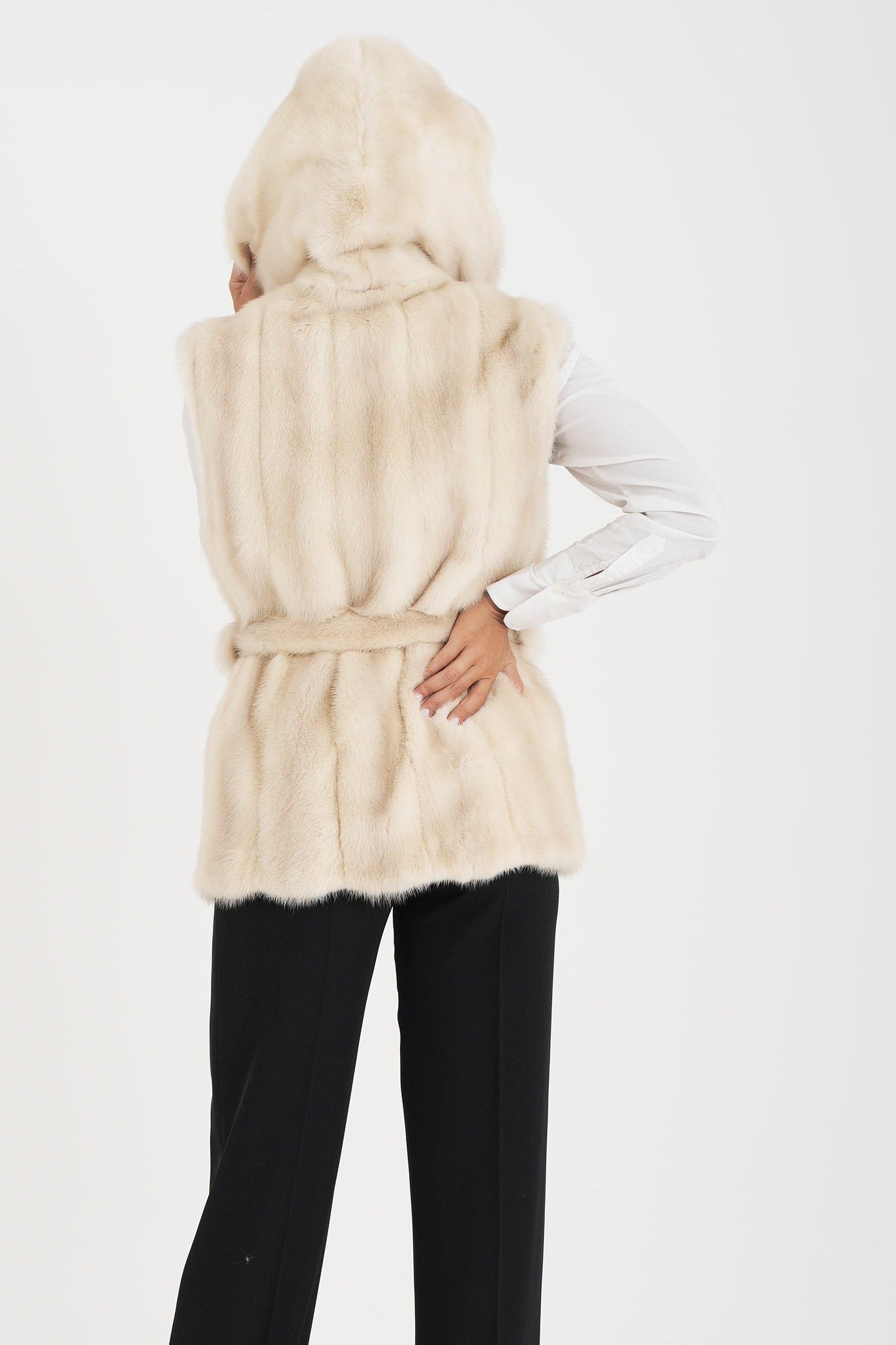 Gilet visone Sabrina