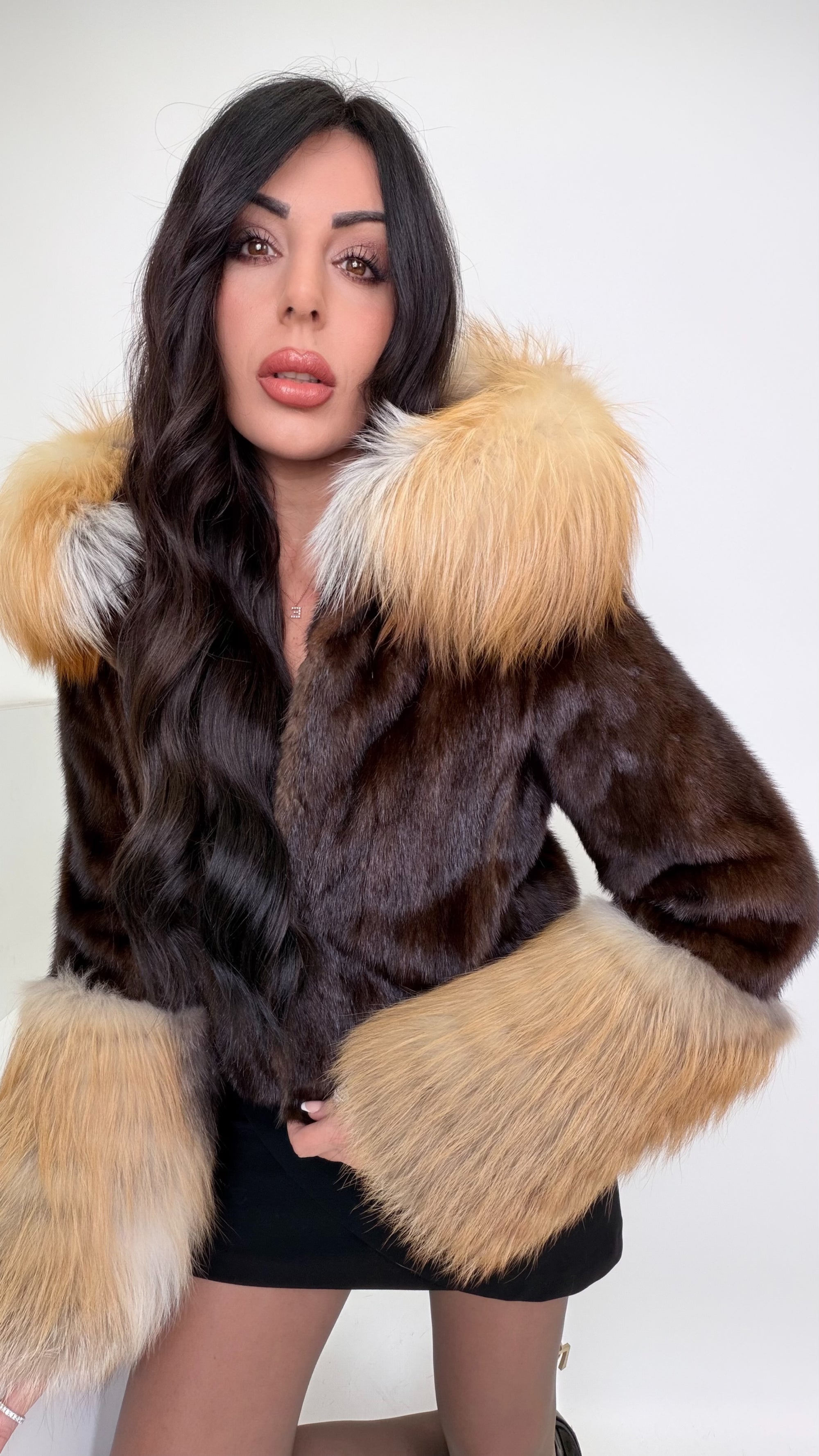 Visone con bordi volpe