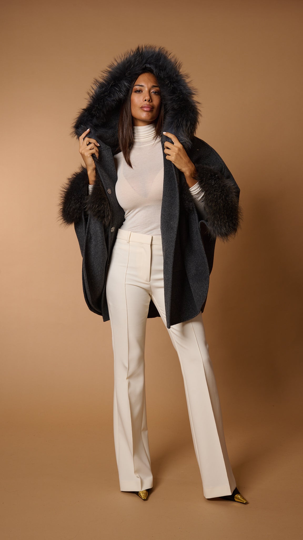 DIVA LUXURY CAPE grey