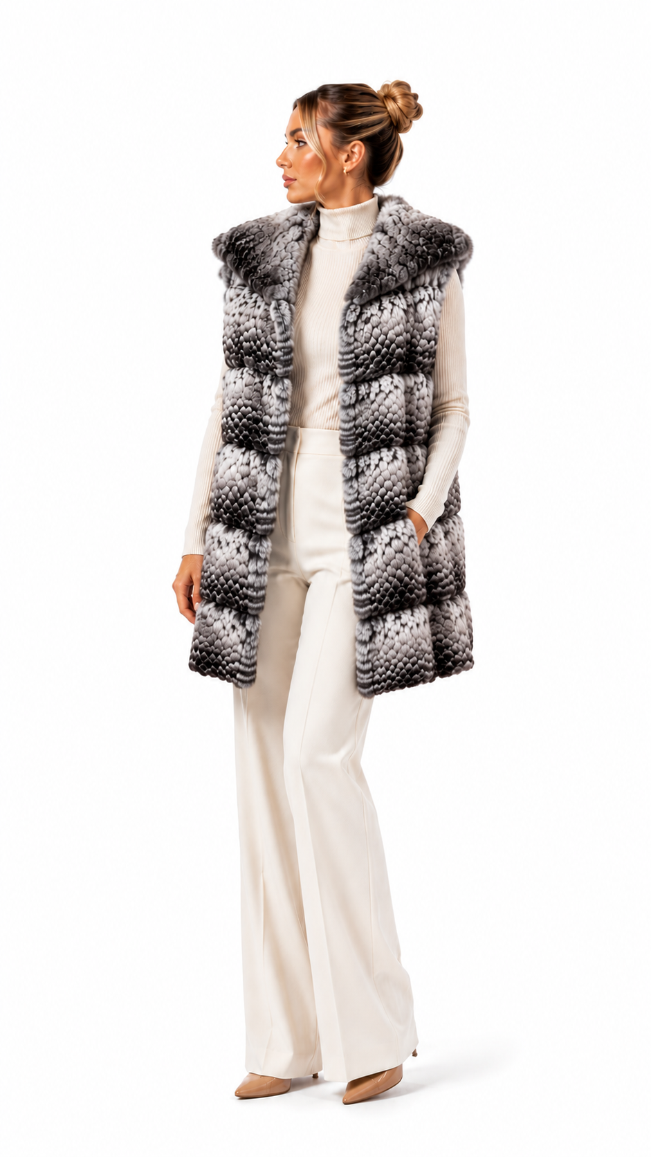 Gilet in cincilla’ Agata Luxury