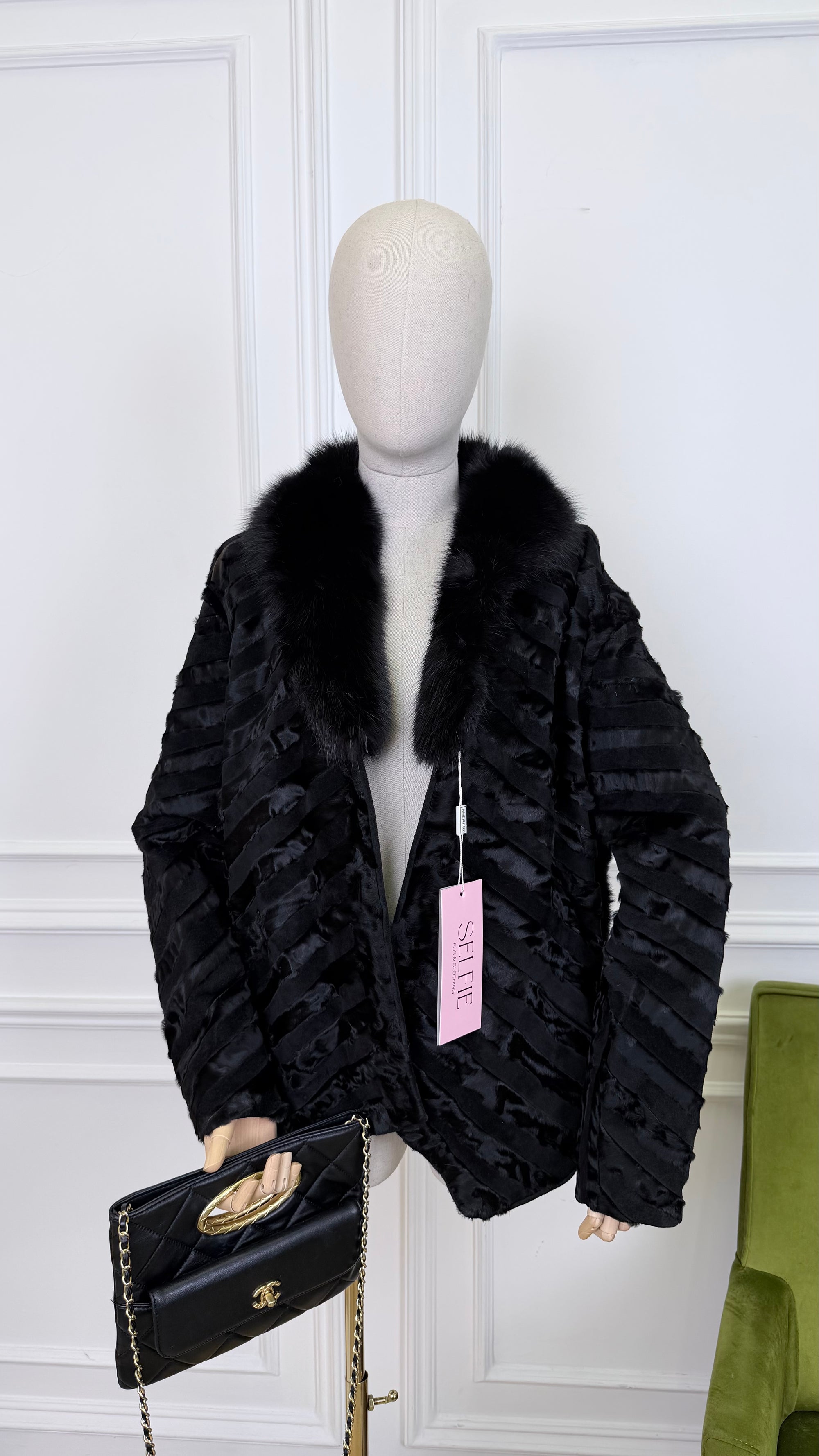 Visone e volpe oblique