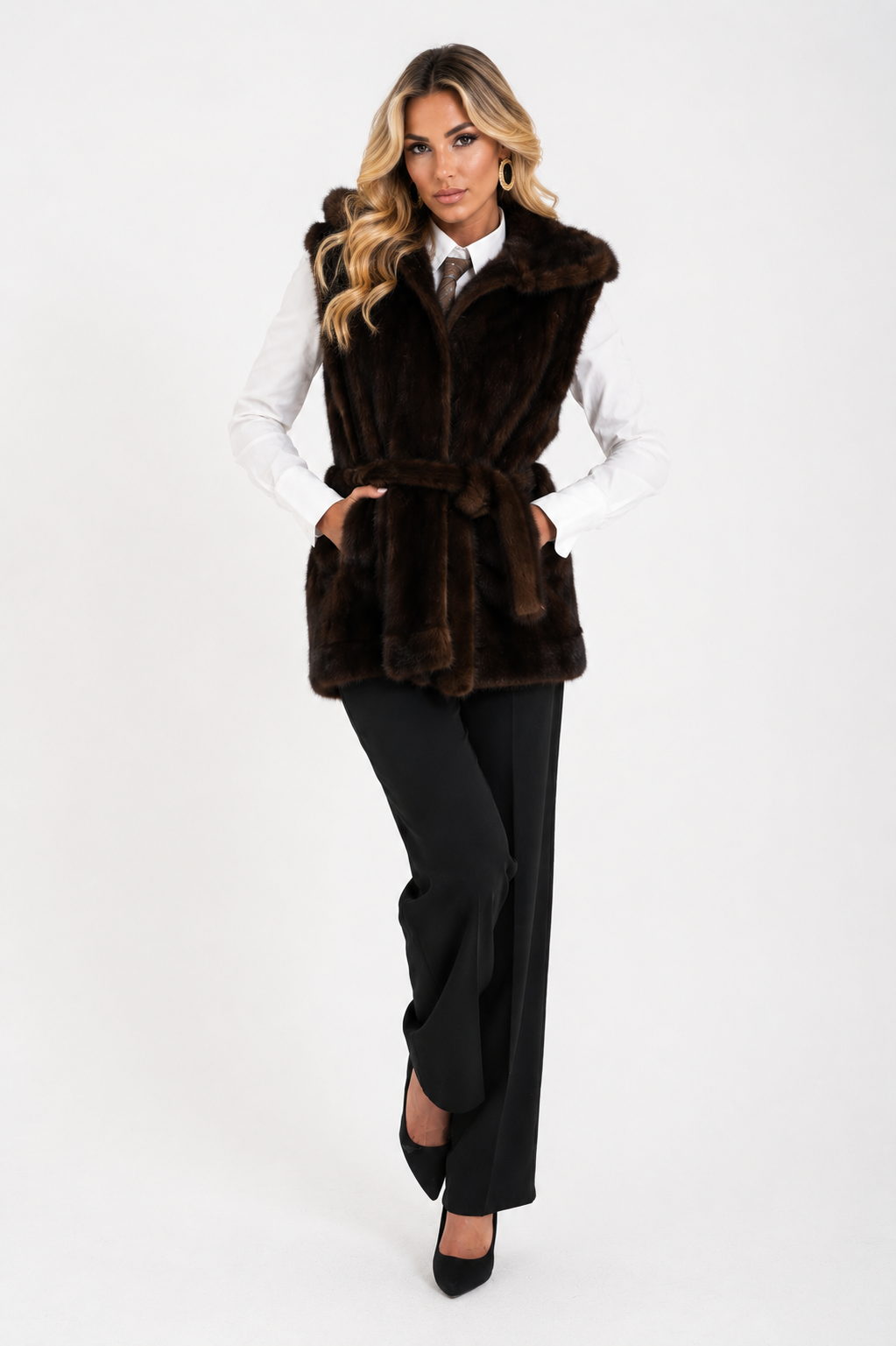 Gilet visone Paola