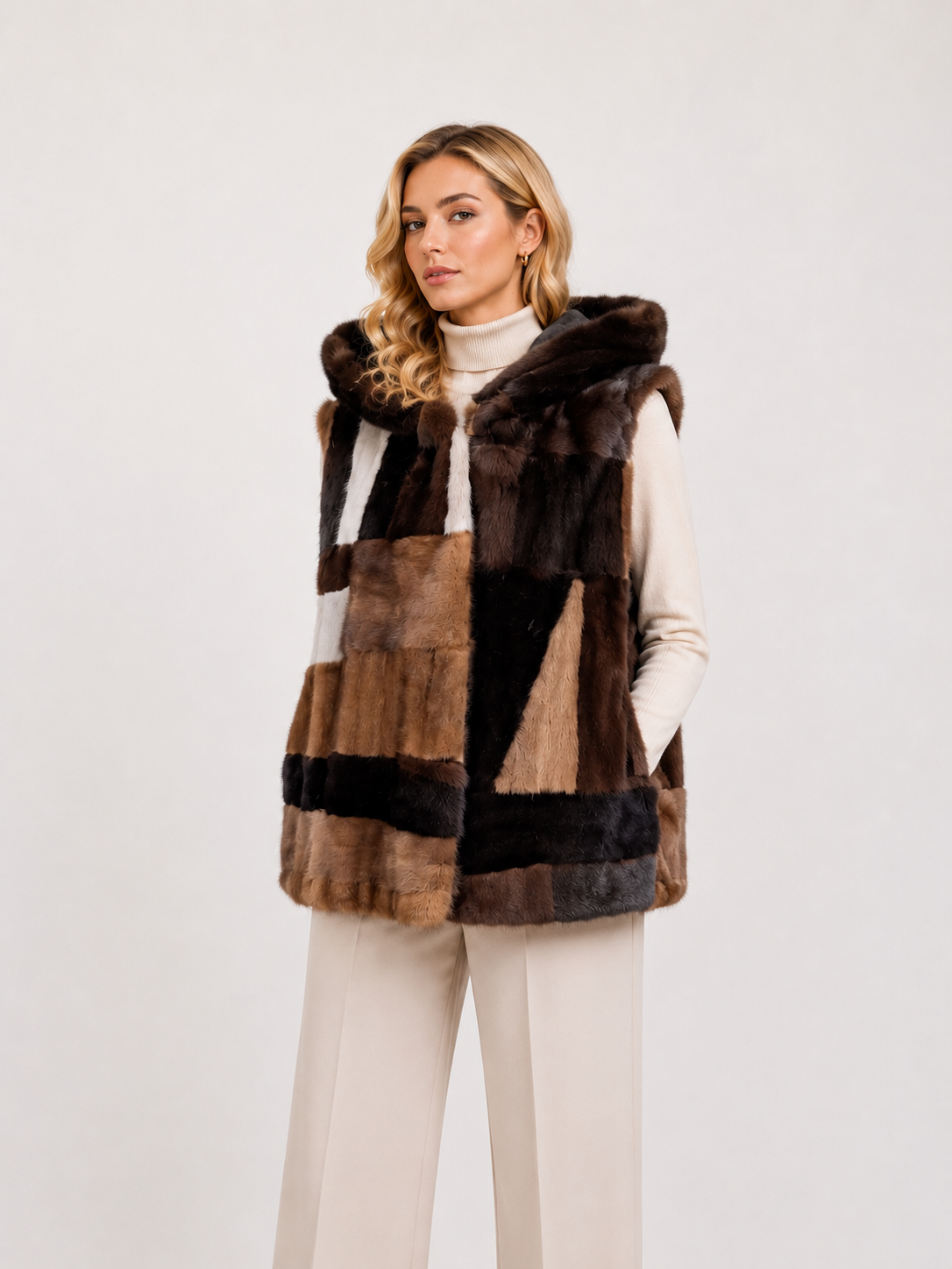 Gilet visone pach Novara