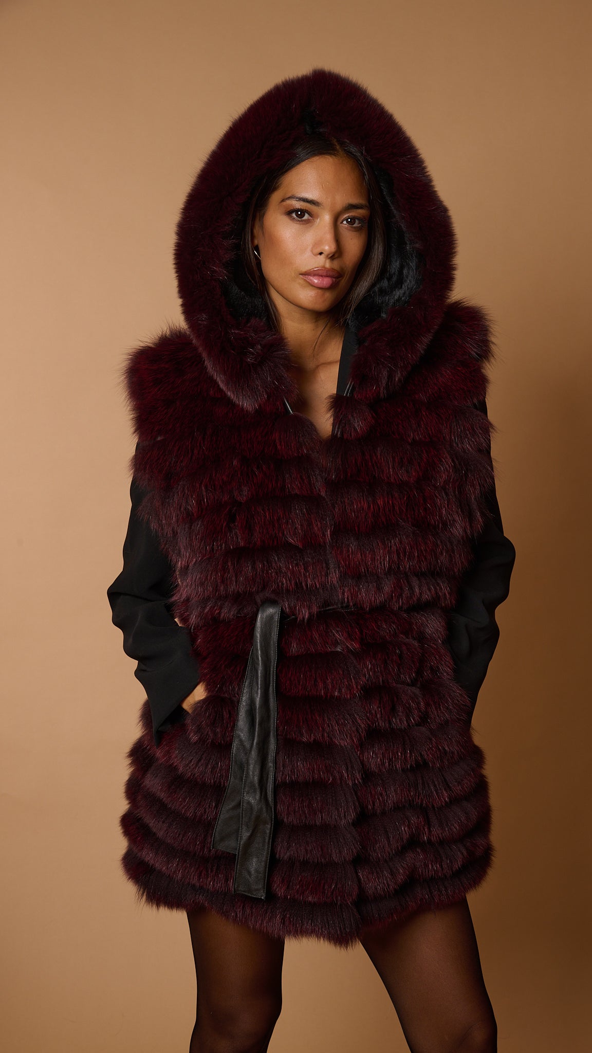 Gilet volpe leonie burgundy