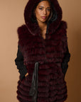 Gilet volpe leonie burgundy