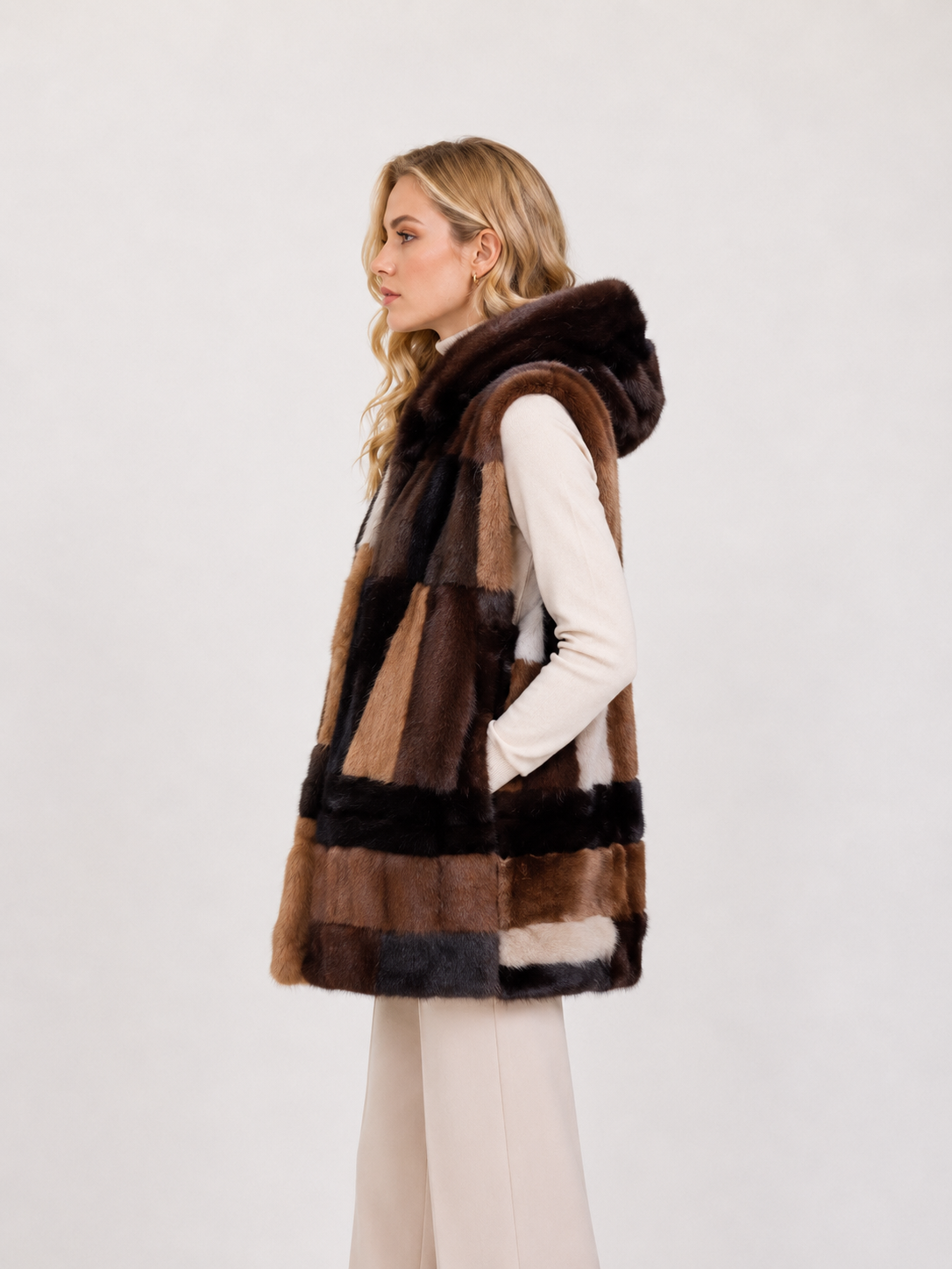 Gilet visone pach Novara