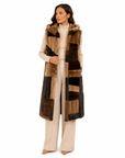 Gilet visone pach  Evelyne Luxury