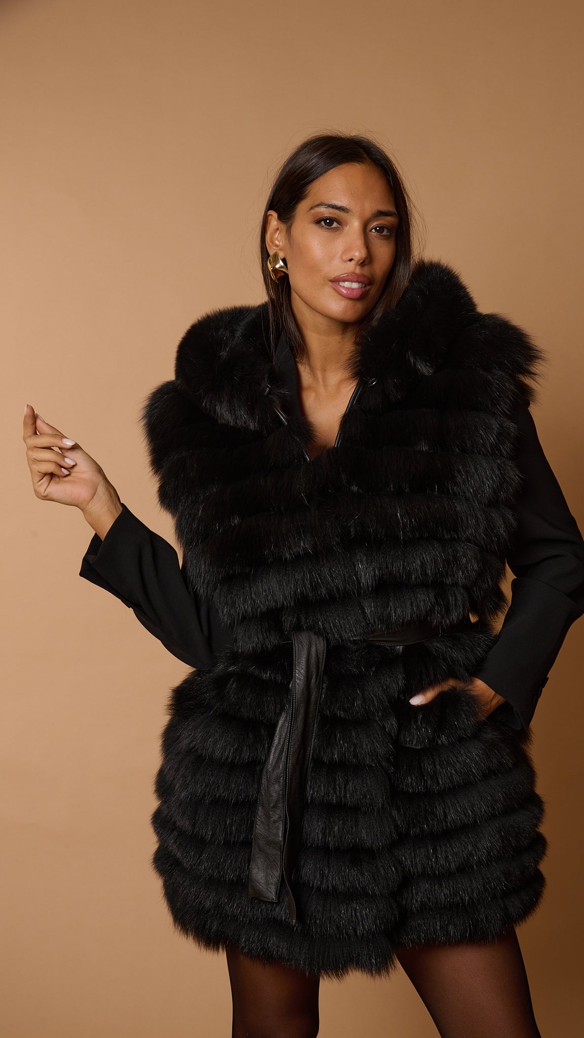 Gilet volpe leonie black