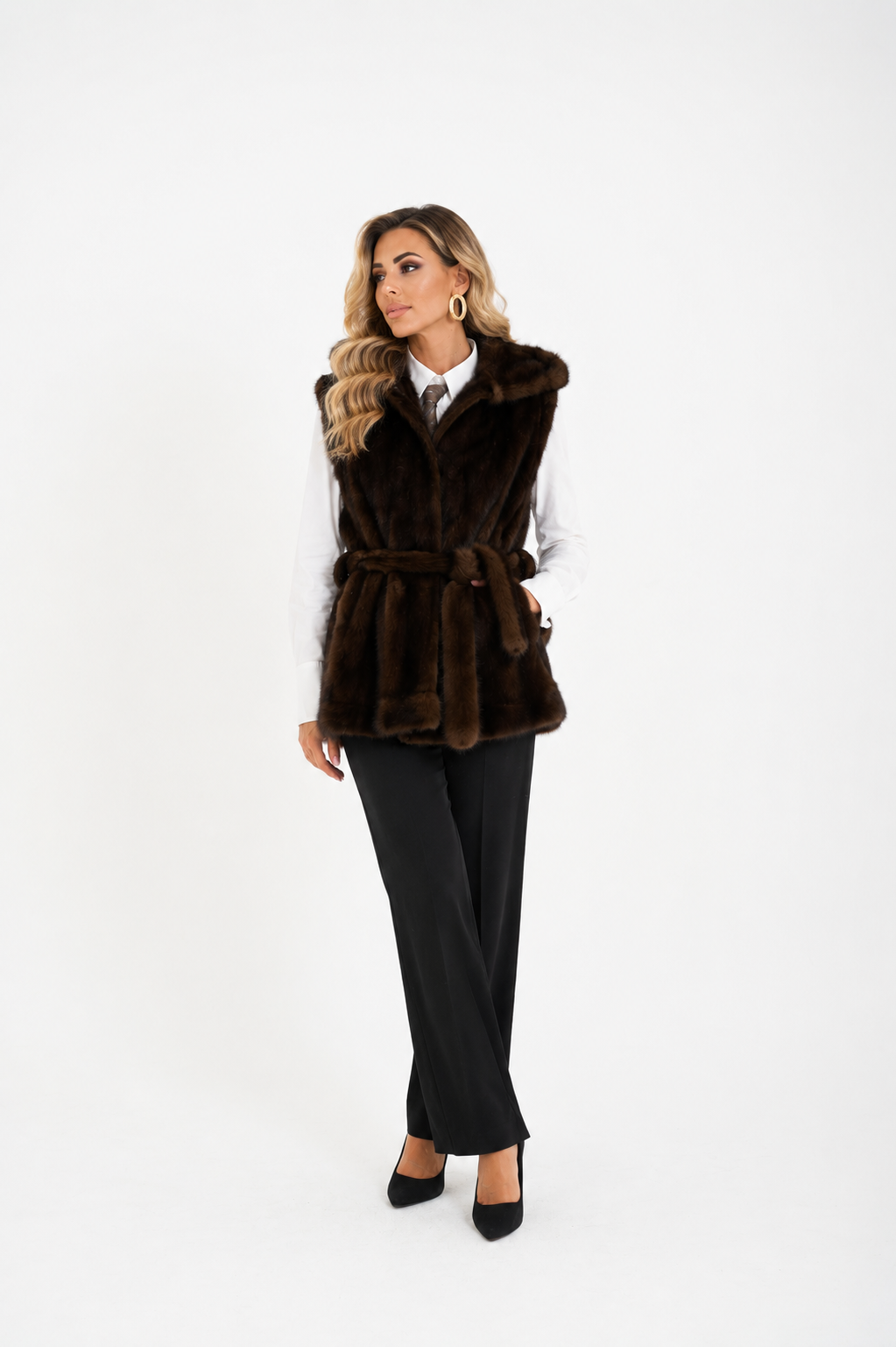 Gilet visone Paola