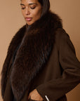 Drama luxury coat moka
