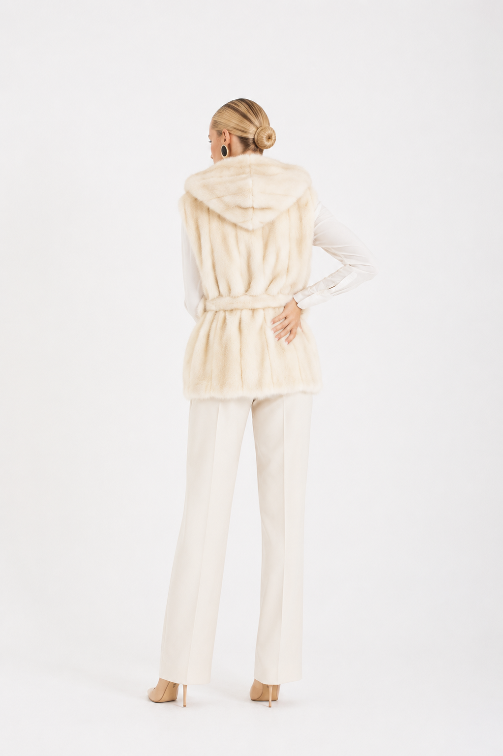 Gilet visone Sabrina