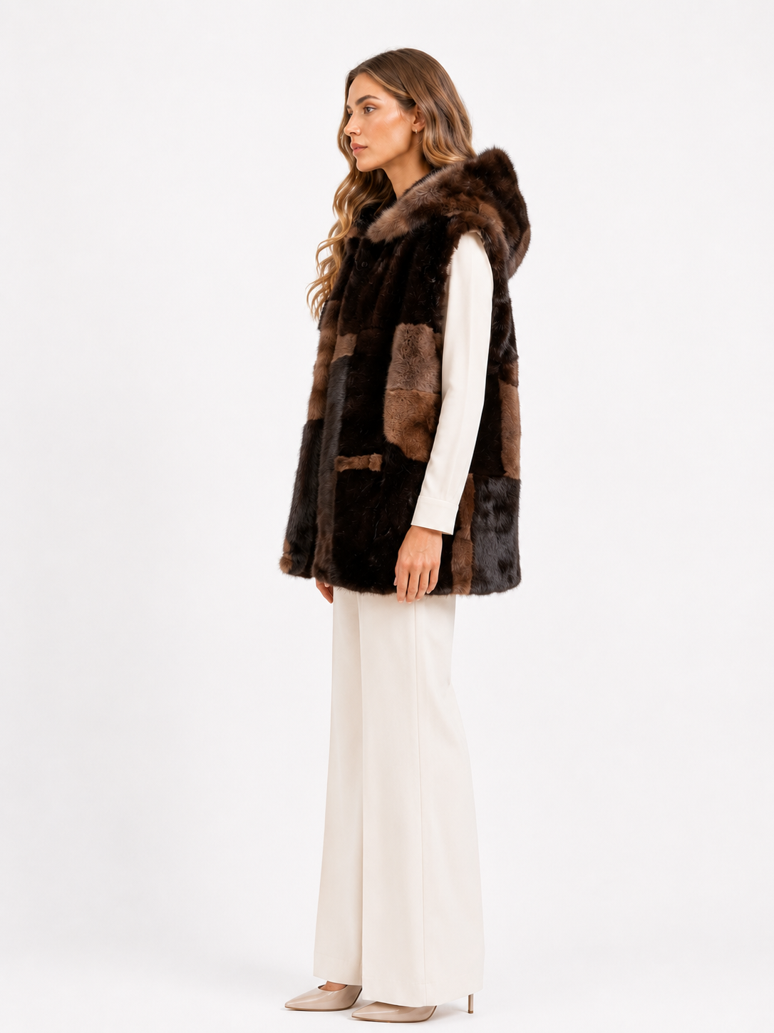 Gilet visone pach Rènelle