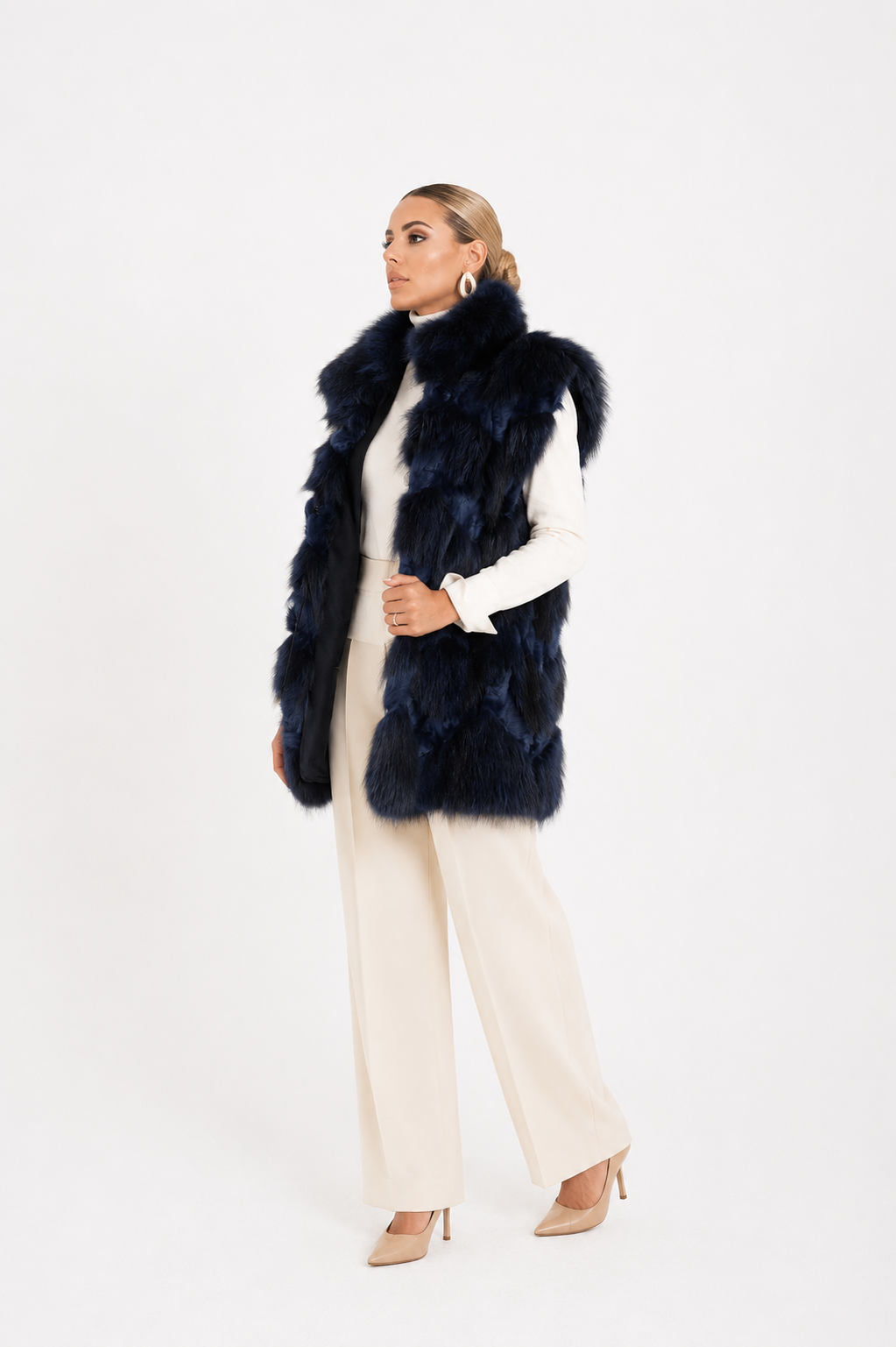 Gilet volpe lillà