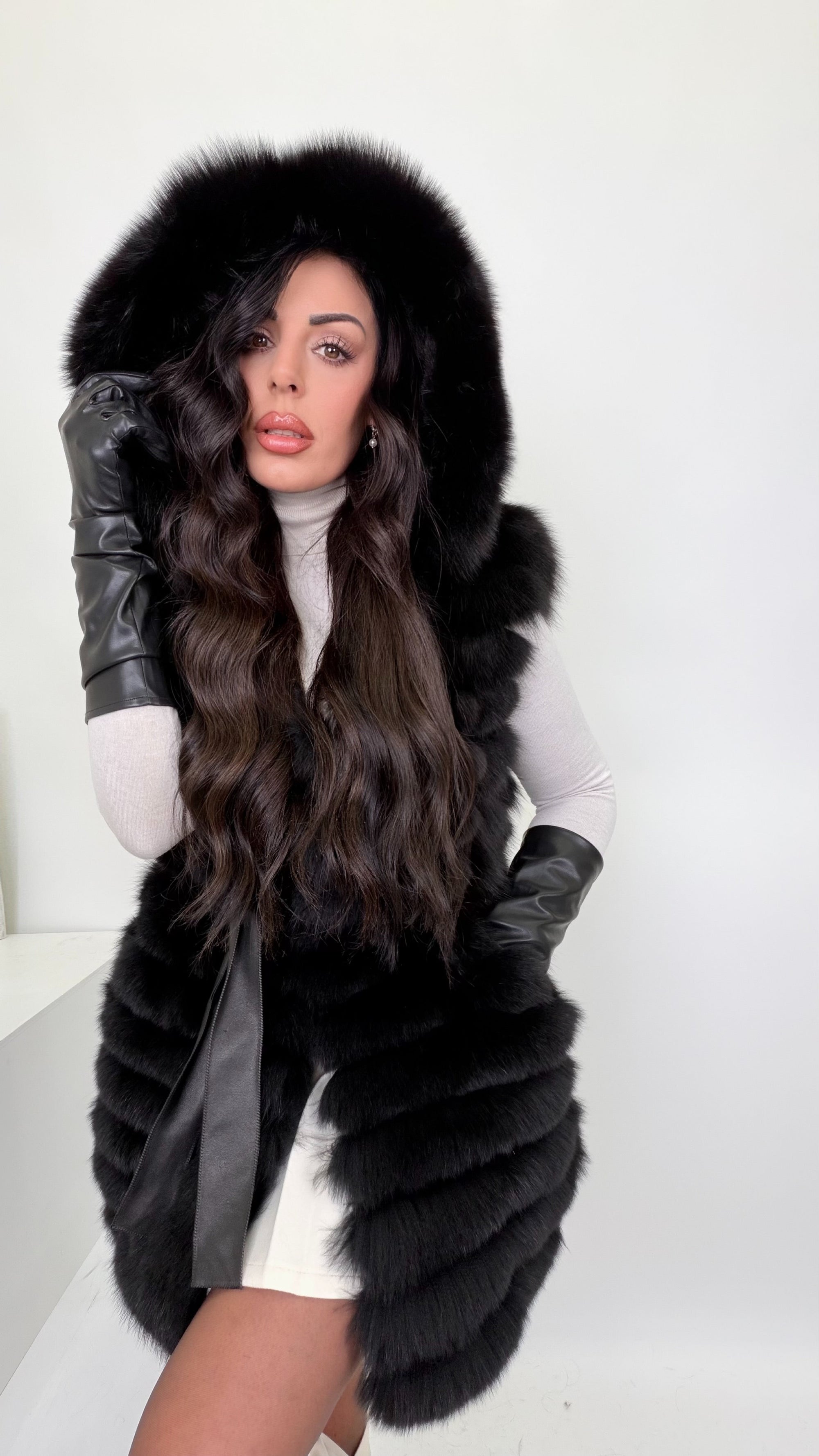 Gilet in volpe luxury