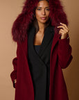 Dianne luxury coat bordeaux