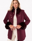 Cappotto stacy con volpe