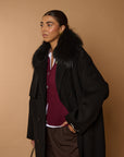 SAVANN Luxury COAT 100% lana black