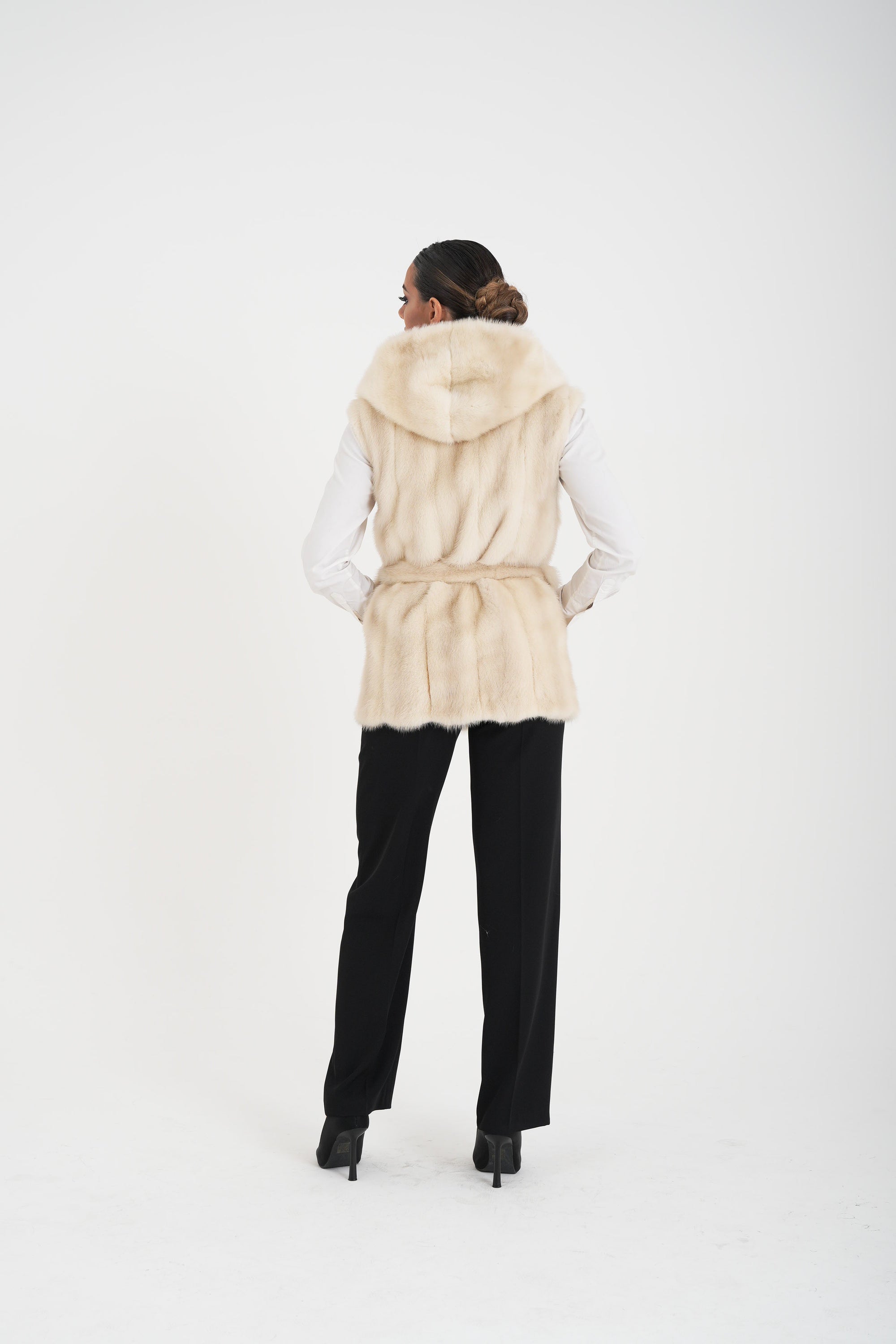 Gilet visone Sabrina