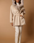 CUVE’ Luxury COAT wool & CASHMERE