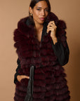 Gilet volpe leonie burgundy