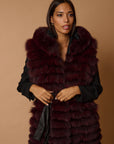 Gilet volpe leonie burgundy