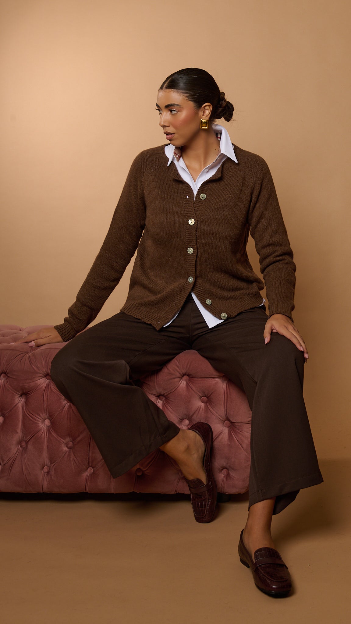 Cardigan pull Diana lana e CASHMERE