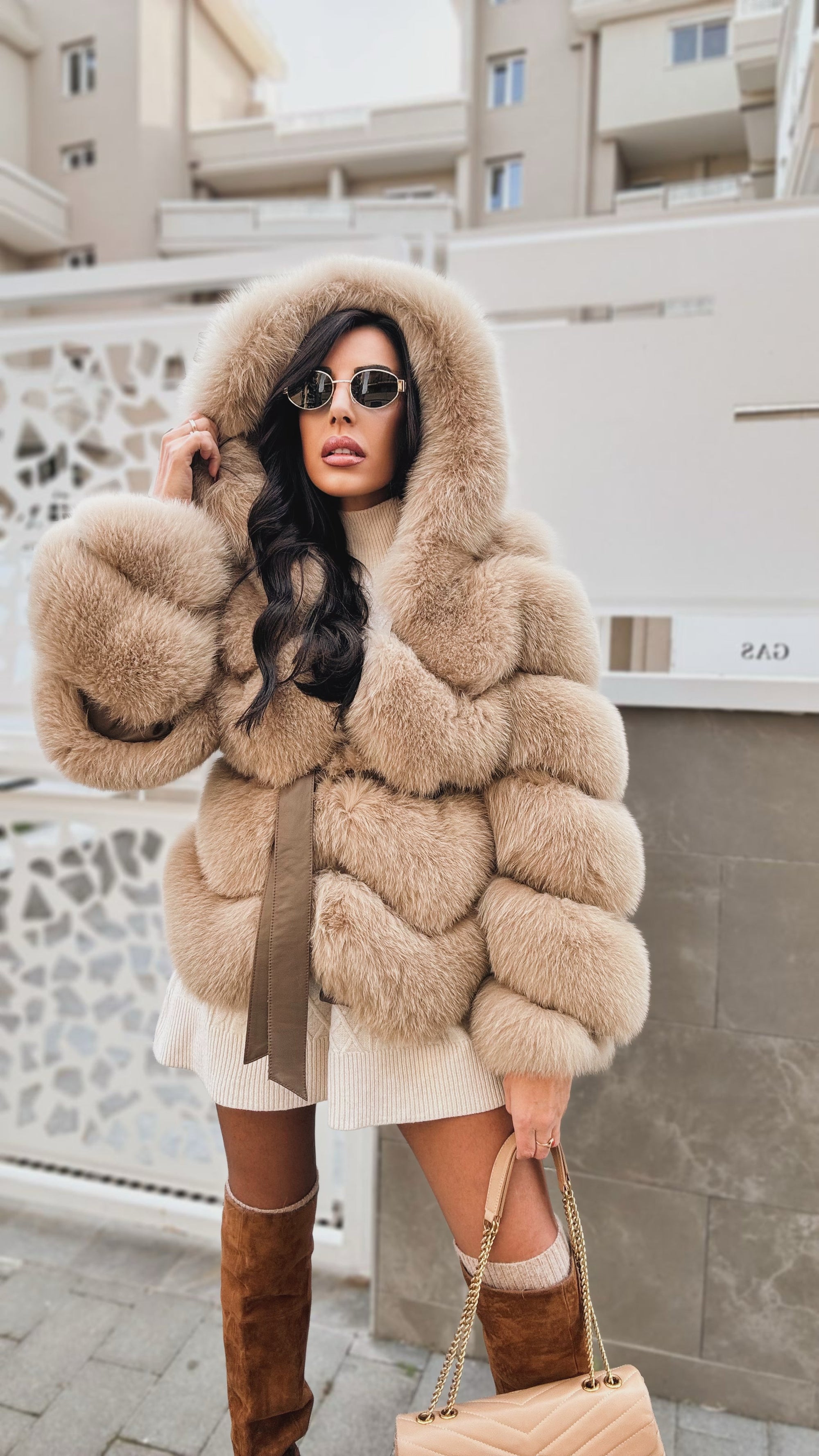 Volpe Peony Nude fox luxury