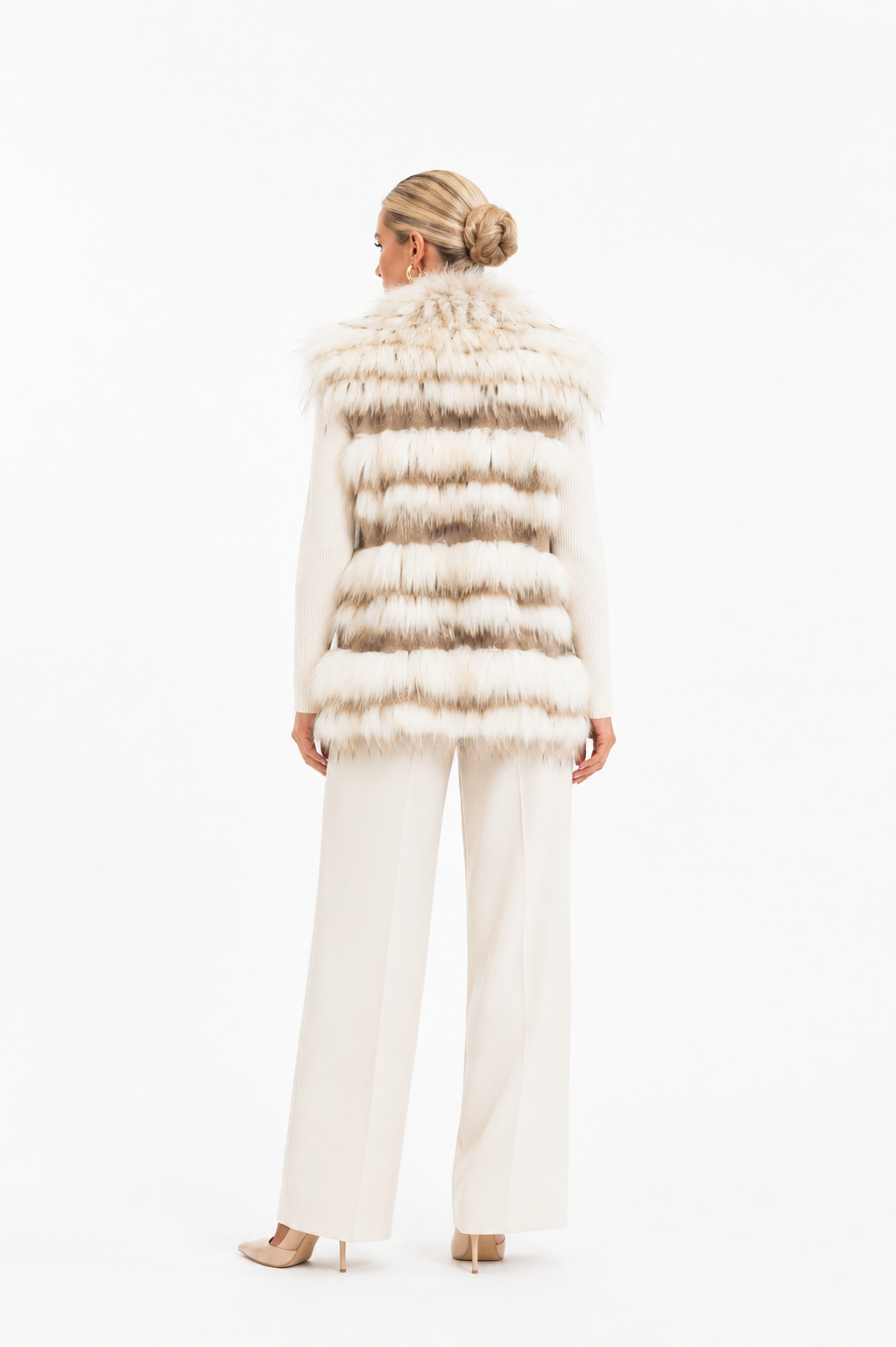Gilet volpe amaranto